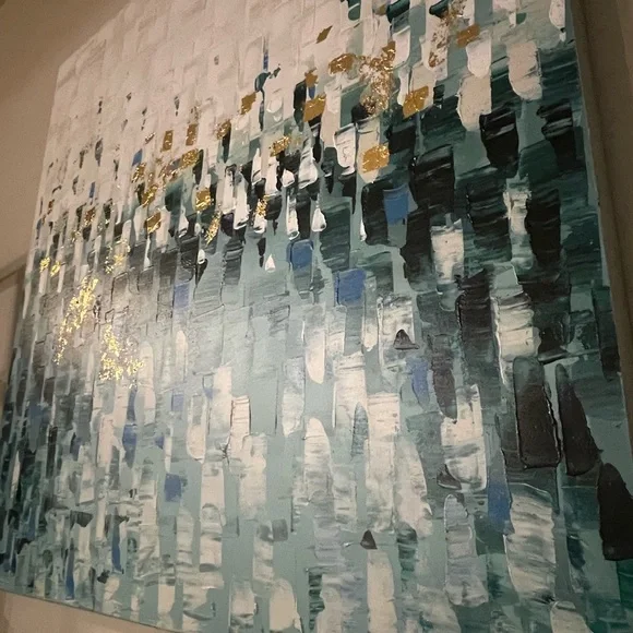 XXL BLUE GRADIENT WALL DÉCOR - Picture 2 of 2